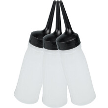 3pack Squeeze Bottle Hair For Salon Use With Transparent Design