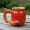 Kaffeetasse in Form einer Kaffeekanne, glasierte Keramik, 1 Stück 7