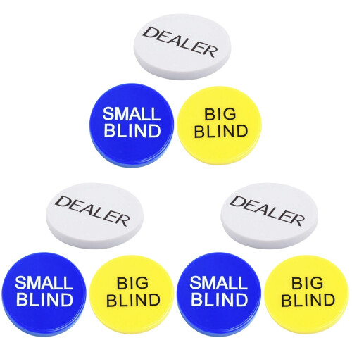 9Pcs Poker Chips Game Counting Tokens Durable