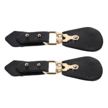 2 Pcs Women'S Windbreaker Buttons Woman Coat Bow Buckle Horn Toggle