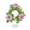 Faux Rose Garland Candle Cup Ring Decoration Rustic Style 1 3