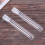 600Pcs Clear Plastic Test Tubes with White Screw Caps Sample Containers Bottles Push Caps 12X75mm 2
