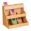 Tea organizer 9 compartments bamboo 10