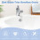 6-Pcs Sink Basin Overflow Covers, Plastic Round Hole Drain Caps, Compatible with Standard Kitchen Sinks 3