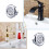 6-Pcs Sink Basin Overflow Covers, Plastic Round Hole Drain Caps, Compatible with Standard Kitchen Sinks 6