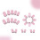 Square Press-On Nails with Leopard and Bowknot Design, 24 5