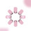 Square Press-On Nails with Leopard and Bowknot Design, 24 7