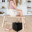 Sac de rangement triangulaire pliable pour cintres avec poignées 5