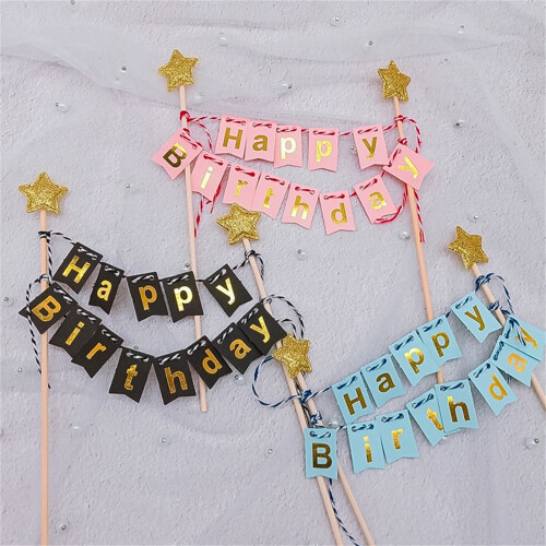 5Pcs Cake Inserts Decor Creative Lovely Patterns Cake Decoration Cake Cupcake Decorating Bakeware for Cake 2