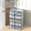 Transparent Shoe Box Side Opening 12x8x6 inches 4