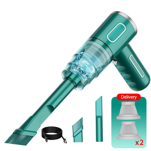 Bagless Vacuum Cleaner with LED Light, Anti-Tangle Brush, 2