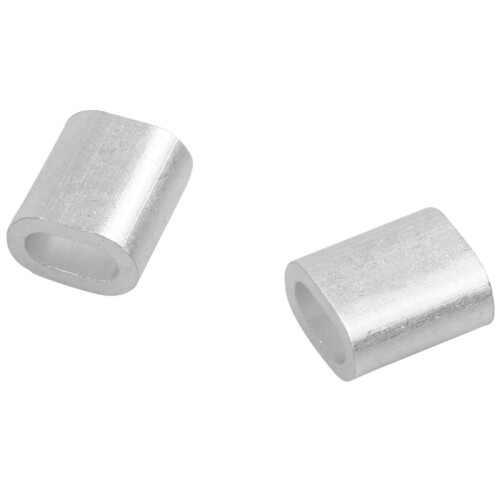 2 mm Aluminium med Dubbla HåL VajerkläMma 800 St 1