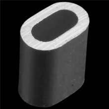 2mm Aluminum Double Hole Wire Rope Clamp Clip Sleeve 800 Pcs