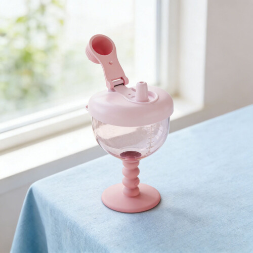 No-Spill Goblet Cup with Lid 12 oz 2