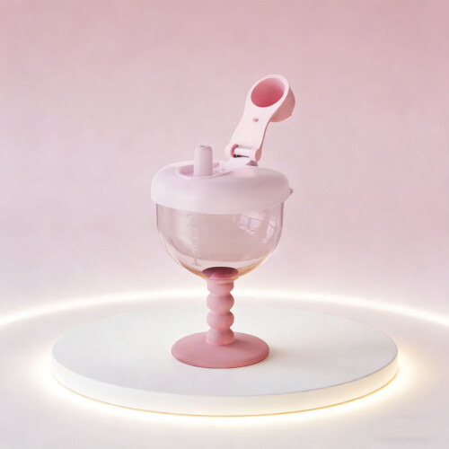 No-Spill Goblet Cup with Lid 1 Count 2