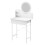 LED Vanity Desk with Mirror Drawer Shelves 3 Brightness 3