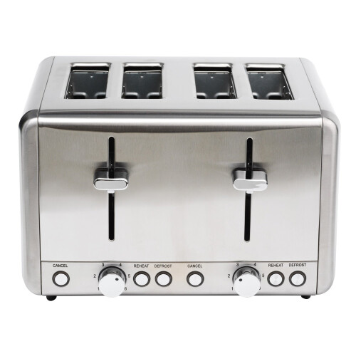 Champion Toaster 4 Scheiben 1000W BR420 Edelstahl 2