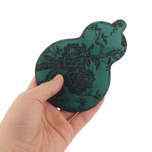 Étui Tissu Ciseaux Vert Motif Calebasse Protection 2