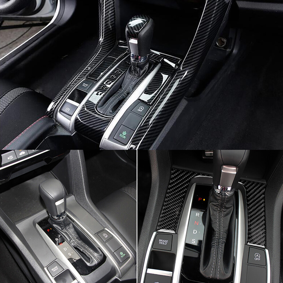 2Pcs Carbon Fiber Gear Shift Frame For Civic 10Th Fc/Fk 2016-2019 6921392292467