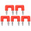 Ανθεκτική λεπτή κατασκευή Stackable Solderless Banana Plugs4MM με σχήμα φαναριού με επικεφαλής 7