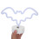 2Pcs Pink Bat Shaped Neon Night Lamp USB LED Decorative Table Light 6