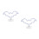 2Pcs Pink Bat Shaped Neon Night Lamp USB LED Decorative Table Light 9