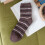 Ankle Socks Thermal Coral Fleece Stripe One Size 4