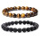 Ανακουφίστε το άγχος με φυσικό βραχιόλι Tiger Eye, θεραπευτικό διαχύτη χαλαζία 1