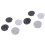 8Pcs Ceramic Porcelain Coasters Insulation Round Cup for 4