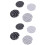 8Pcs Ceramic Porcelain Coasters Insulation Round Cup for 5