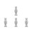 4Pcs Reflective Disco Nutcracker Ornament Mirror Figurine Holiday Decor 9
