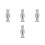 4Pcs Reflective Disco Nutcracker Ornament Mirror Figurine Holiday Decor 10