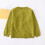 Kids' Solid Knit Cardigan Green 9-10 Years 4
