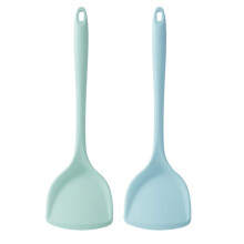 2PCS Silicone Cooking Spatula Flexible Heat Resistant Spatula Non Stick Non Scratch Spatula Kitchen Accessaries
