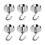 6-Pack Heavy-Duty Magnetic Hooks, 12kg Hold 1