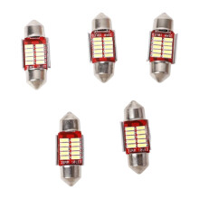 Festoon-LED-polttimo auton sisävaloihin, napaisuusvapaa, 31 mm, DE3175, 6000K, ksenon, valkoinen korvaava polttimo, jossa sisäänrakennettu