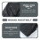 1Pc Black Polyester Waterproof Pool Cover Folding Protective Cover 5