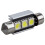 2 x 36mm 3 SMD 5050 LED Error Free Dome Festoon Light w Heatsink 4