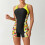 Costume intero da donna a pantaloncino per acquagym 4