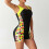 Costume intero da donna a pantaloncino per acquagym 5