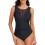 Women's Slim Fit One-Piece Solid Color Swimsuit 4