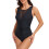 Women's Slim Fit One-Piece Solid Color Swimsuit 6
