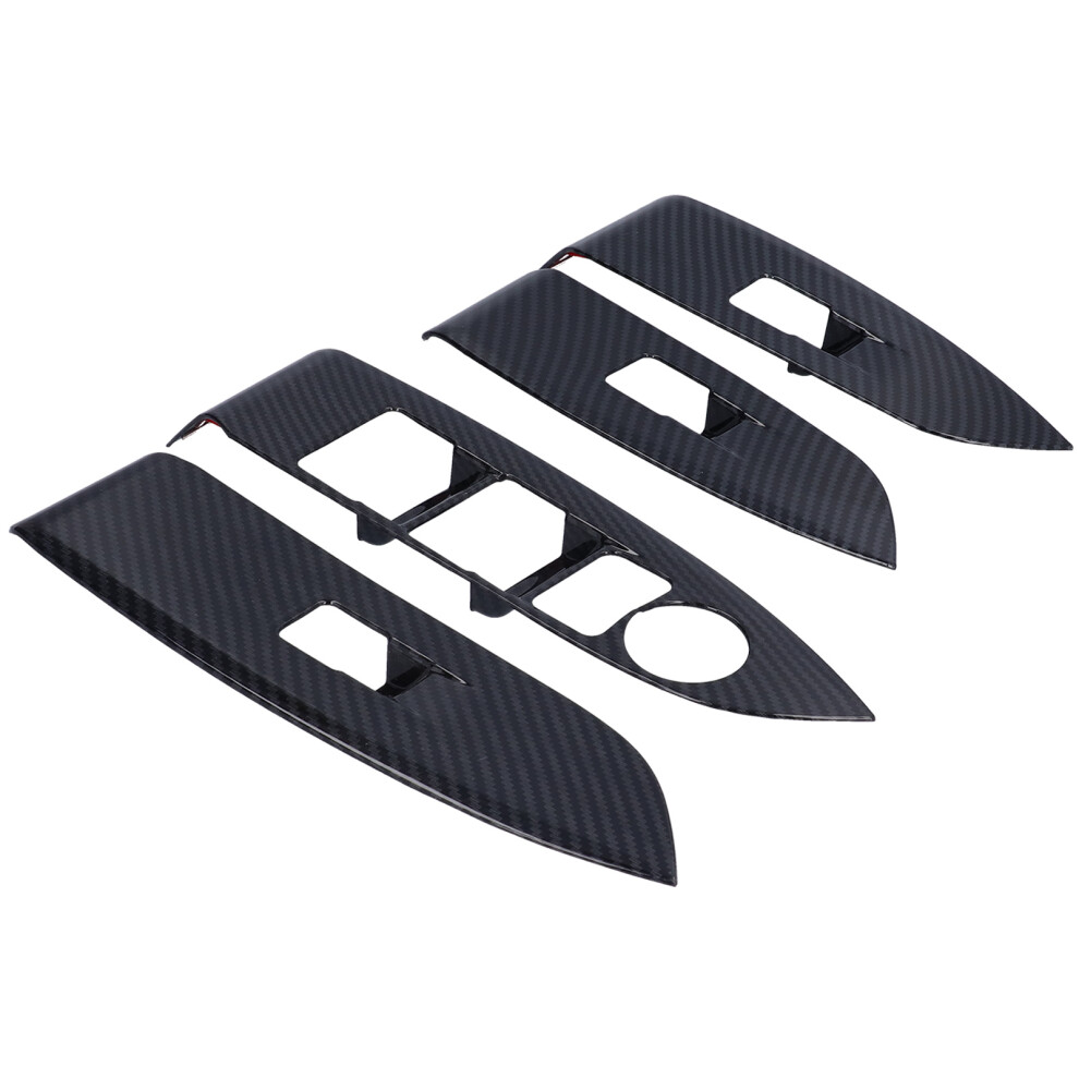 4Pcs Carbon Fiber Window Switch Panel Cover For Mazda Cxâ3 2016-2021 8251391128077