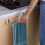 Hand Towel Cotton Soft Absorbent Quick Dry Blue 13.39x29.13 6