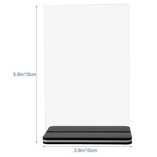 Premium Clear Acrylic Menu Holder with Stable Base for Easy Tabletop Display 1
