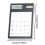 Mini Solar-Powered Pocket Calculator for Students – Transparent Basic Standard Desktop Calculator Compatible with All Standard Uses 3