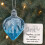 Christmas Tree Ornament Blue Gradient Elephant Pendant 4