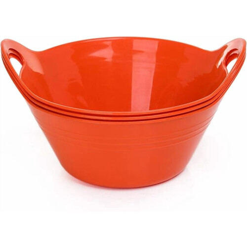 Tigelas de plástico Mintra Home com alças (lavanda, 970ml, pacote com 3 unidades) 1