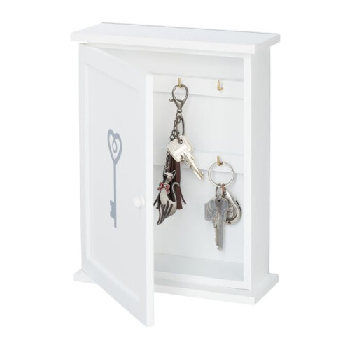 Wooden key box with motif 1
