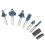 Precise Cutting Router Bit Set High Cutting Efficiency Smooth Rotation Woodworking Tools Multi Purpose Use Universal Shank Easy Storage Carbide 2
